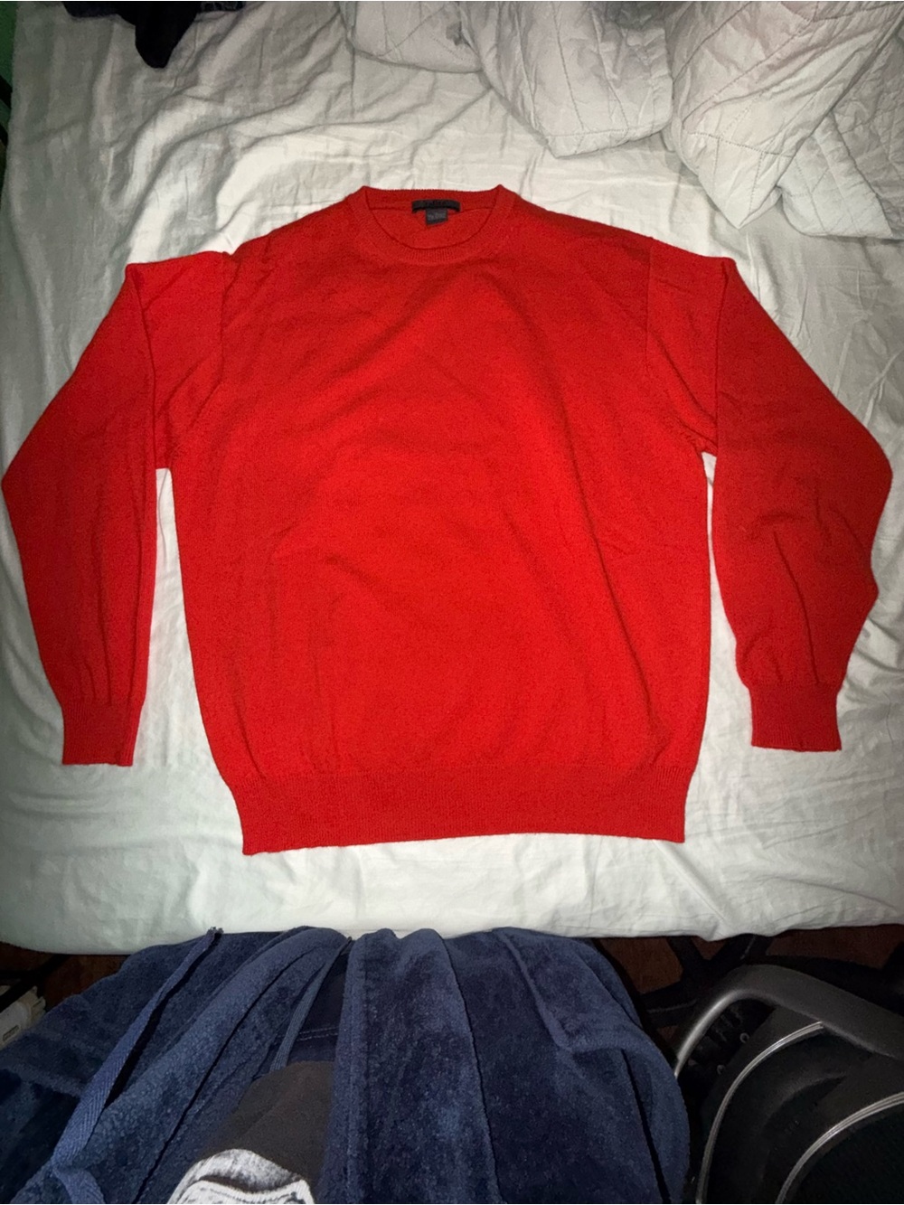 Men's 100% Cashmere Sweater - Red